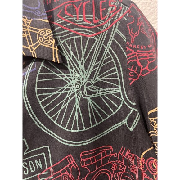 Harley Davidson Tori Richard‎ 100% Silk Button Up Shirt Women’s Large Hawaii - Picture 8 of 13